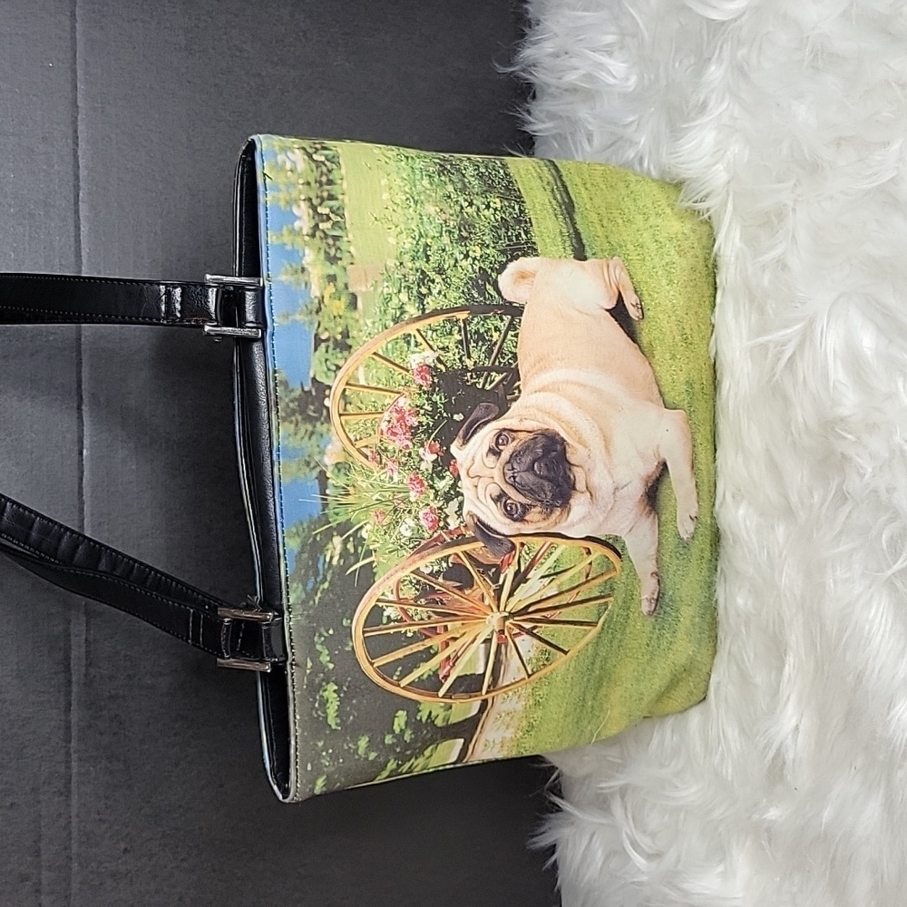 PUG Sequined Shoulder Bag - Picture 3 of 11